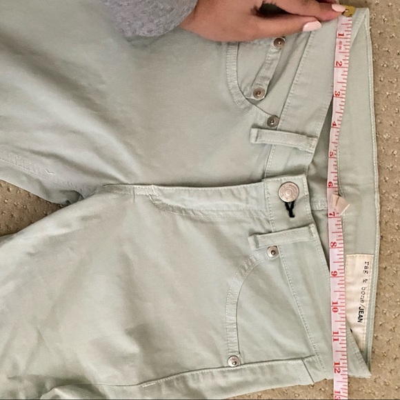 RAG & BONE Mint Green Low Rise Denim Leggings - Picture 7 of 9